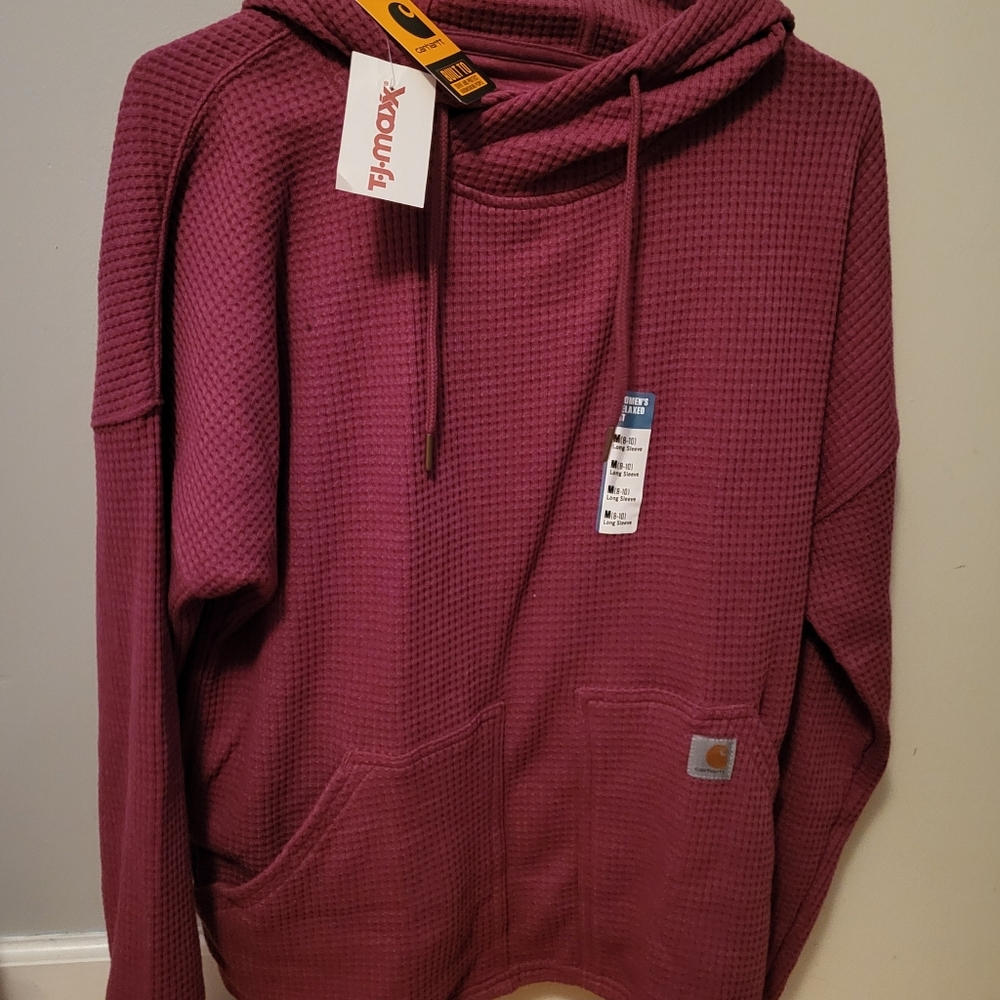 Womens cute fuschia Carhartt size M sweatshirt hoodie